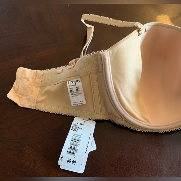 Freya Deco Moulded Underwire Strapless Bra, Nude, 32G (UK)/32I (US), NWT - Picture 4 of 6